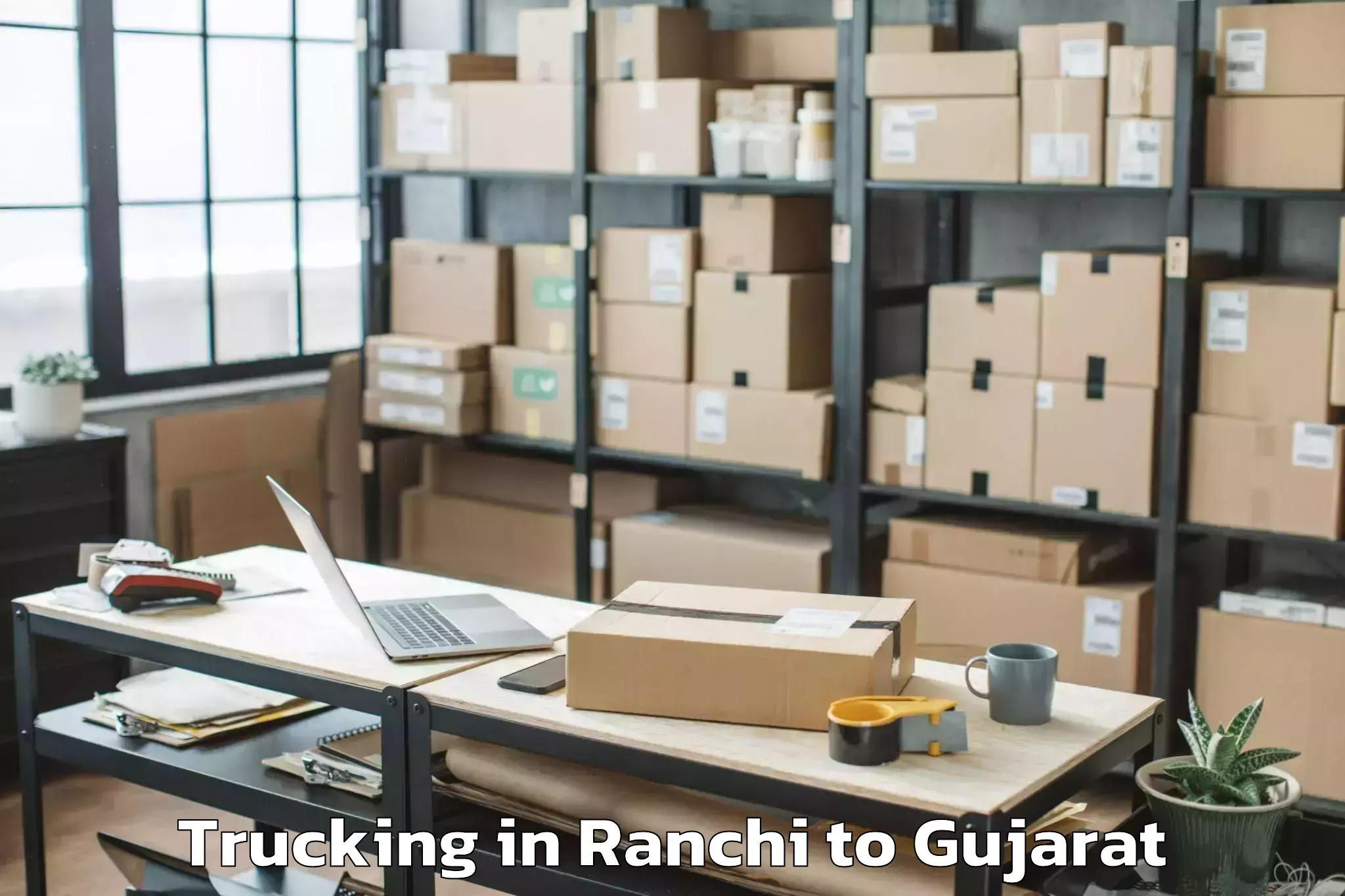 Easy Ranchi to Lavad Trucking Booking